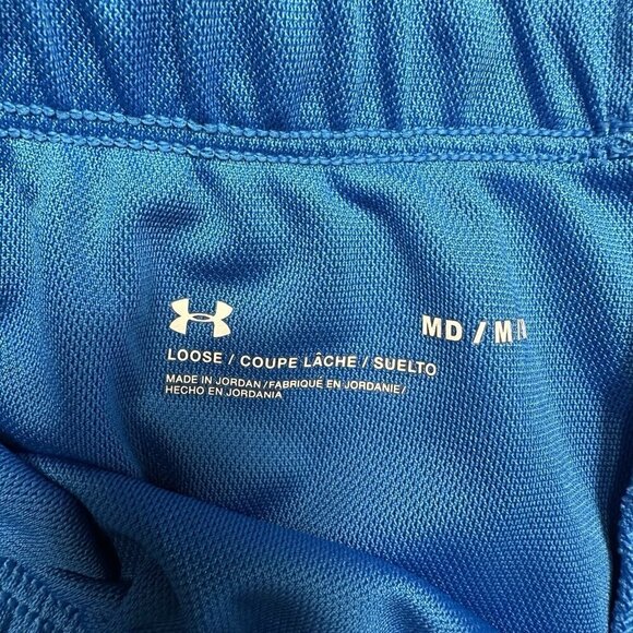 Under Armour Shorts Womens Running Blue Loose Sz M - Picture 2 of 3